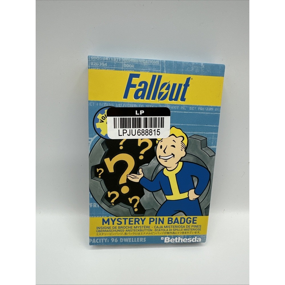 Fallout Mystery Pin Badge Volume 2 Blind Box Official Bethesda Collectible NEW